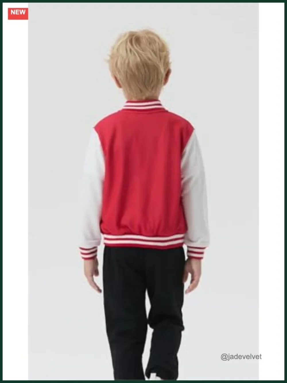 Kids Varsity Bomber Jacket Zip Up Lightweight Fall Sweatshirt